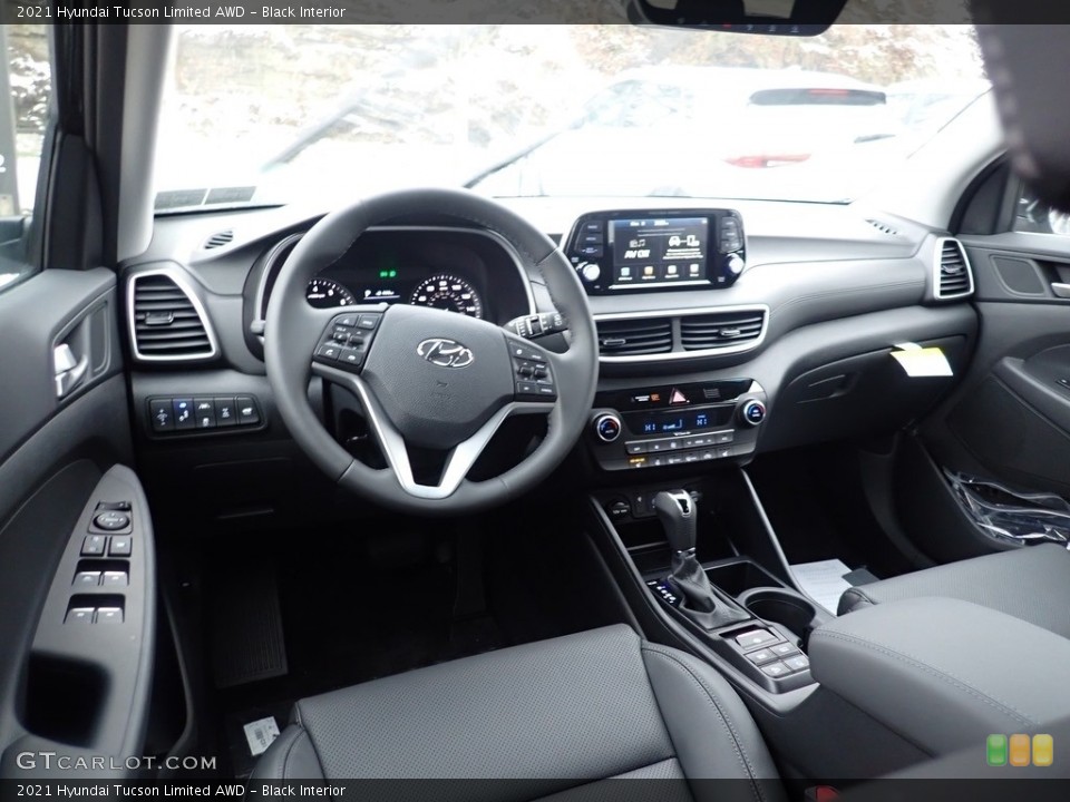 Black Interior Photo for the 2021 Hyundai Tucson Limited AWD #140387674