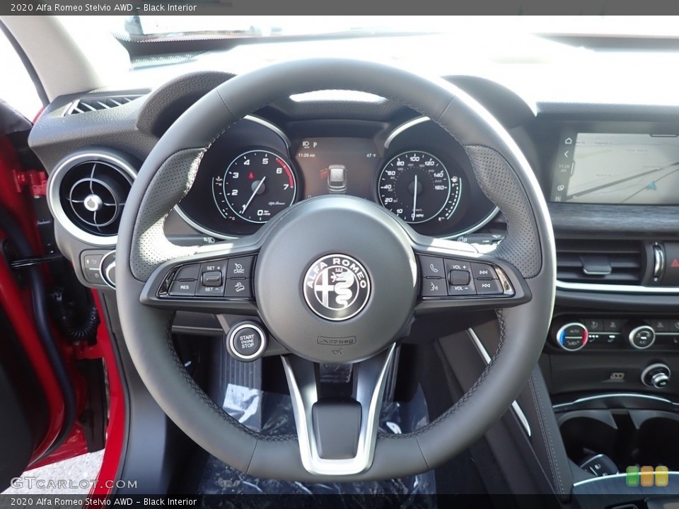 Black Interior Steering Wheel for the 2020 Alfa Romeo Stelvio AWD #140387865