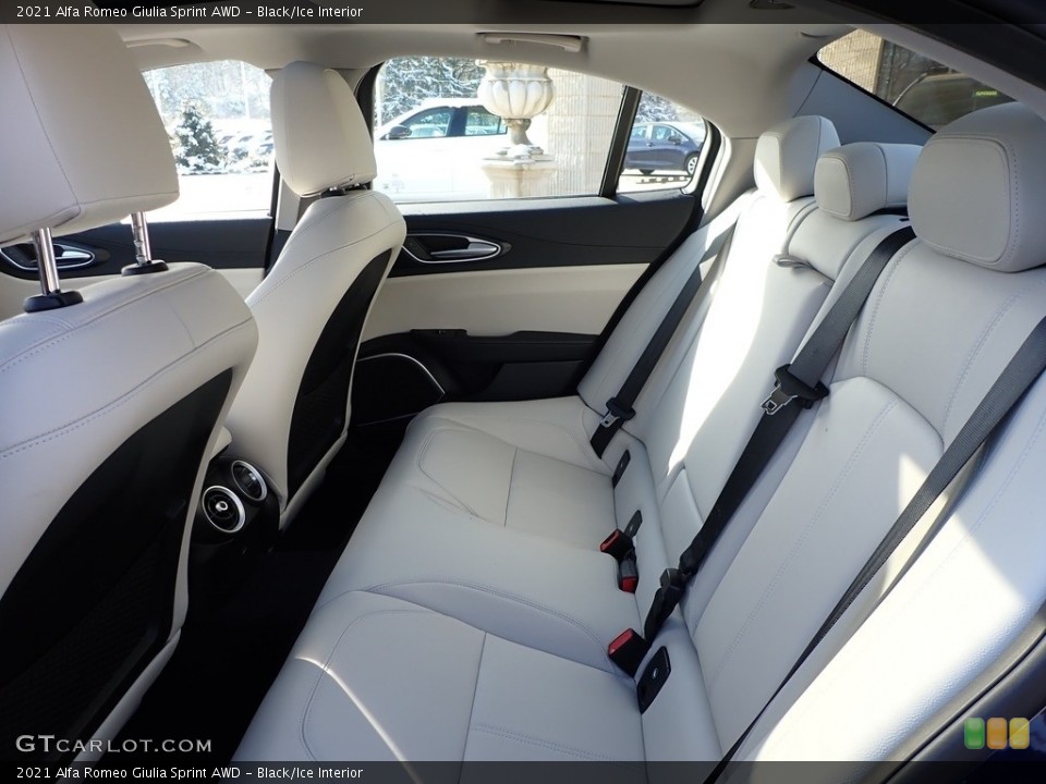 Black/Ice Interior Rear Seat for the 2021 Alfa Romeo Giulia Sprint AWD #140388268