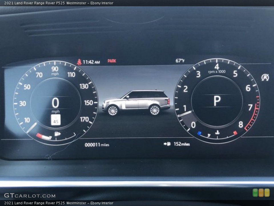 Ebony Interior Gauges for the 2021 Land Rover Range Rover P525 Westminster #140388679