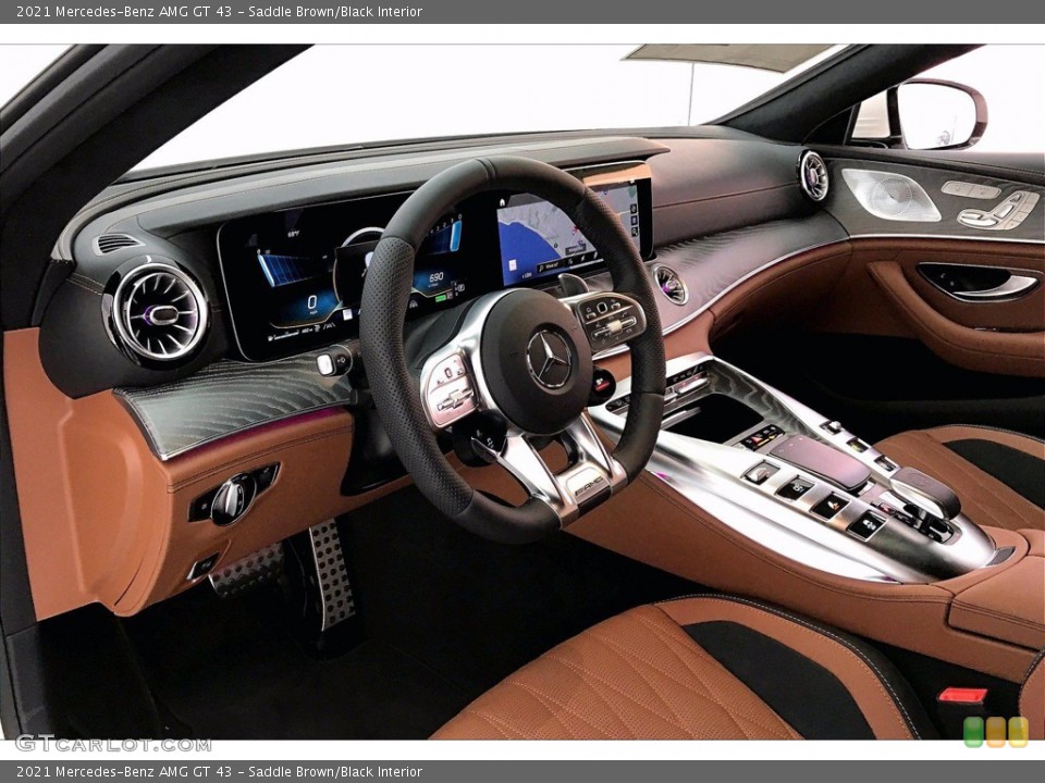 Saddle Brown/Black Interior Front Seat for the 2021 Mercedes-Benz AMG GT 43 #140388850