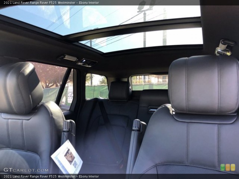 Ebony Interior Sunroof for the 2021 Land Rover Range Rover P525 Westminster #140388901