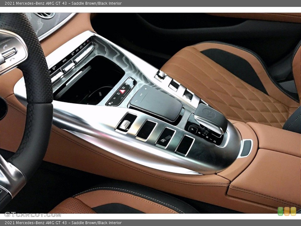 Saddle Brown/Black Interior Controls for the 2021 Mercedes-Benz AMG GT 43 #140388934