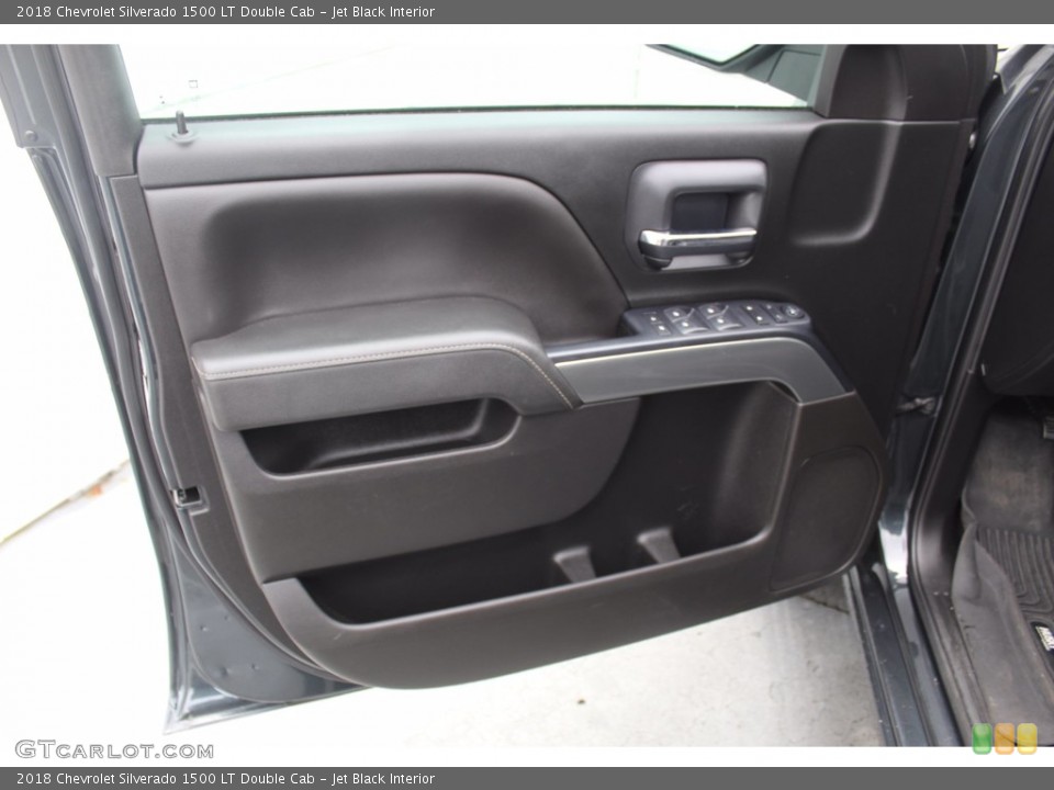 Jet Black Interior Door Panel for the 2018 Chevrolet Silverado 1500 LT Double Cab #140391667