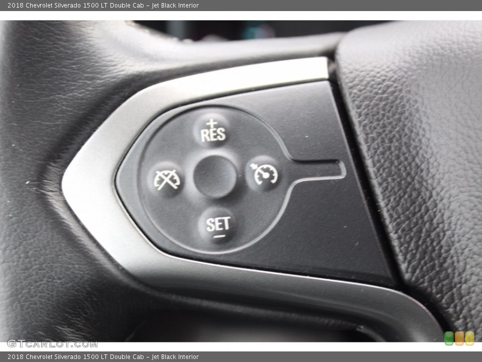 Jet Black Interior Steering Wheel for the 2018 Chevrolet Silverado 1500 LT Double Cab #140391709