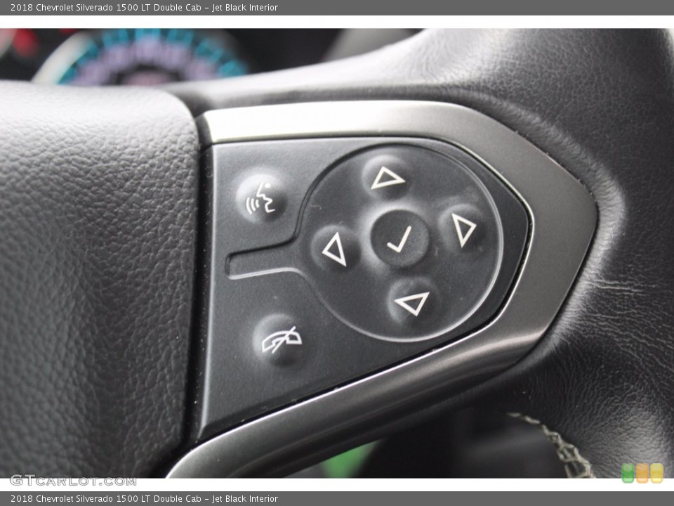 Jet Black Interior Steering Wheel for the 2018 Chevrolet Silverado 1500 LT Double Cab #140391736