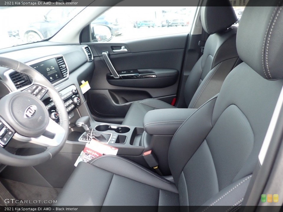 Black Interior Front Seat for the 2021 Kia Sportage EX AWD #140392864