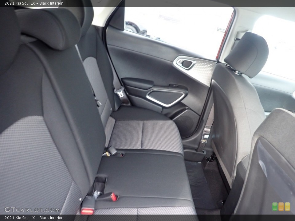 Black Interior Rear Seat for the 2021 Kia Soul LX #140393254