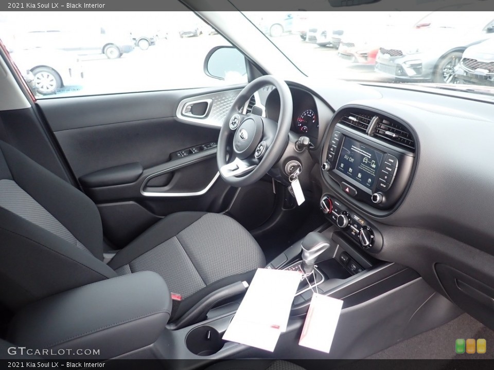 Black Interior Front Seat for the 2021 Kia Soul LX #140393299