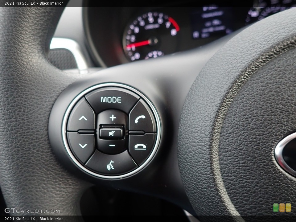 Black Interior Steering Wheel for the 2021 Kia Soul LX #140393488