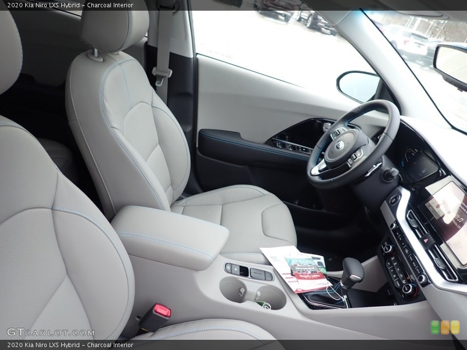Charcoal Interior Front Seat for the 2020 Kia Niro LXS Hybrid #140395660