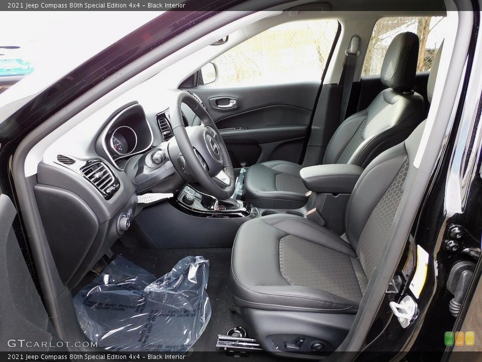 Black Interior Front Seat for the 2021 Jeep Compass 80th Special Edition 4x4 #140397430