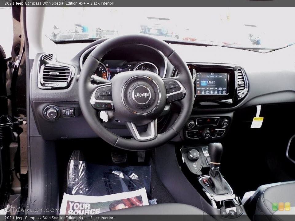 Black Interior Dashboard for the 2021 Jeep Compass 80th Special Edition 4x4 #140397490