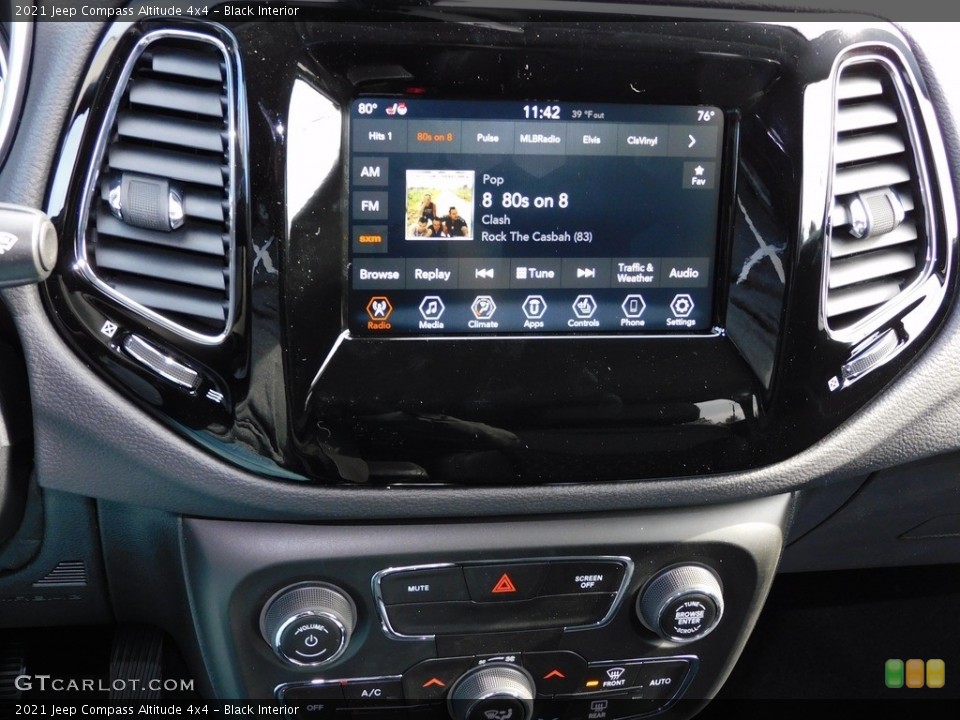 Black Interior Controls for the 2021 Jeep Compass Altitude 4x4 #140399197