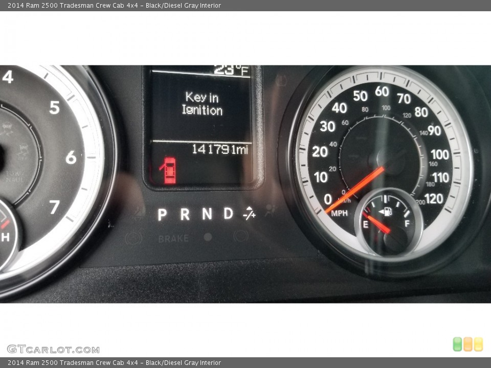 Black/Diesel Gray Interior Gauges for the 2014 Ram 2500 Tradesman Crew Cab 4x4 #140402633