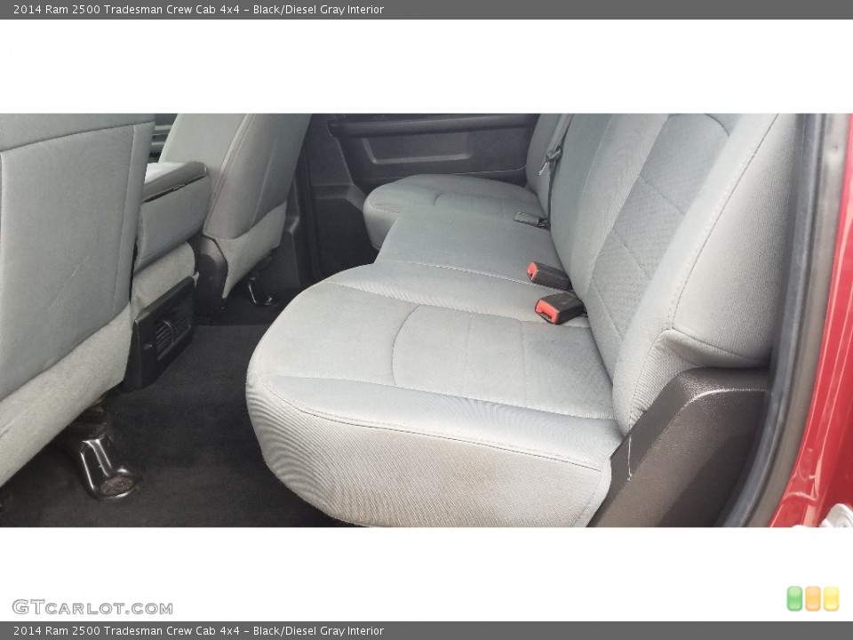 Black/Diesel Gray Interior Rear Seat for the 2014 Ram 2500 Tradesman Crew Cab 4x4 #140402675