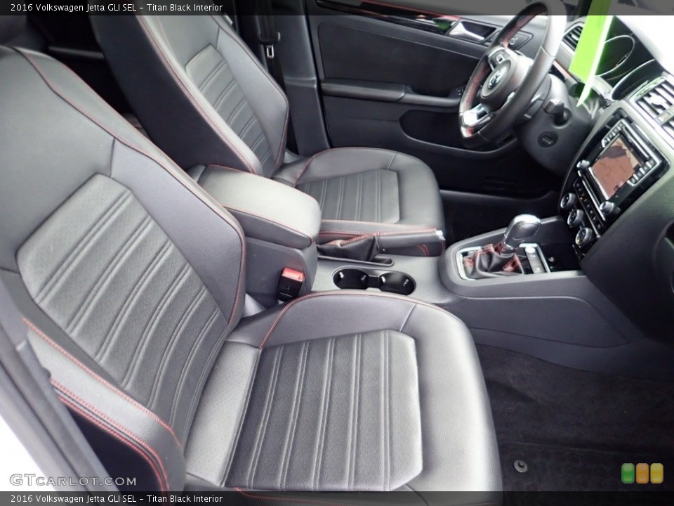 Titan Black Interior Front Seat for the 2016 Volkswagen Jetta GLI SEL #140403458