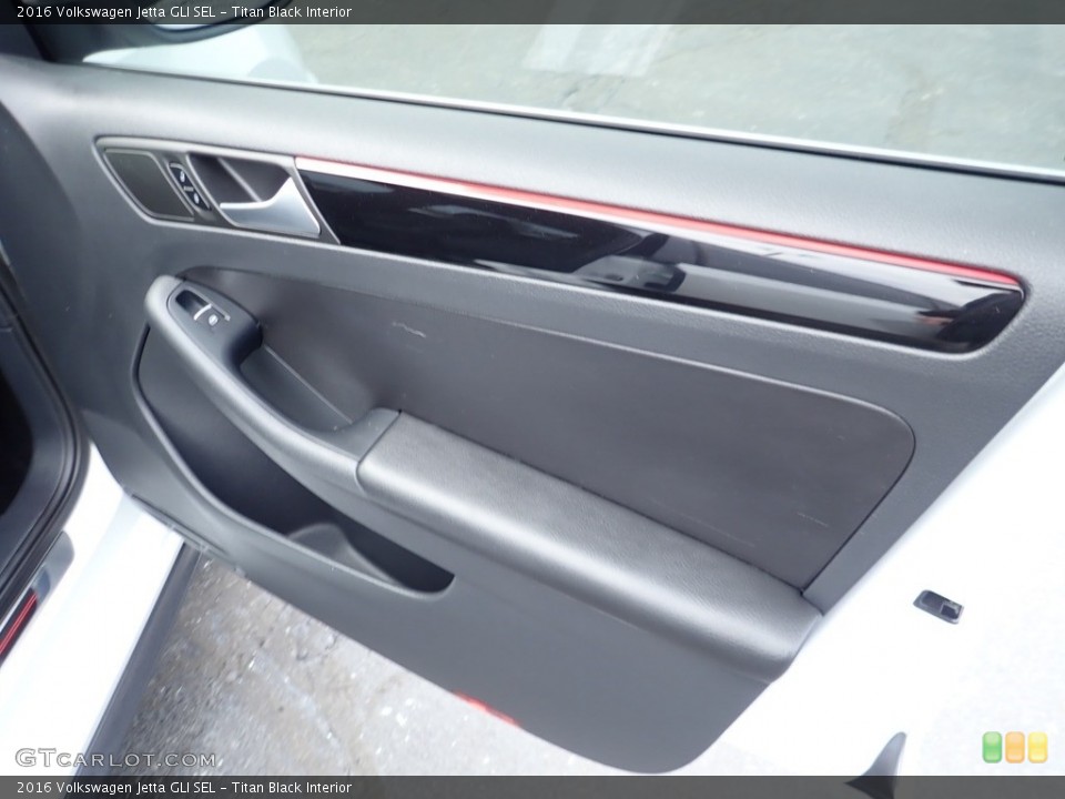 Titan Black Interior Door Panel for the 2016 Volkswagen Jetta GLI SEL #140403500