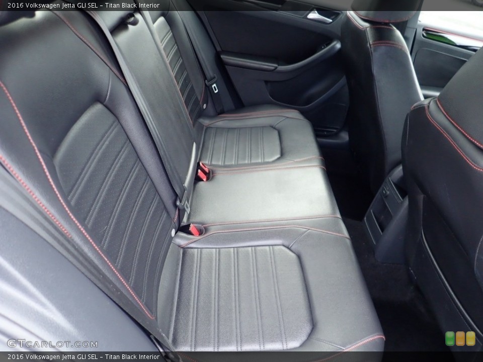 Titan Black Interior Rear Seat for the 2016 Volkswagen Jetta GLI SEL #140403521