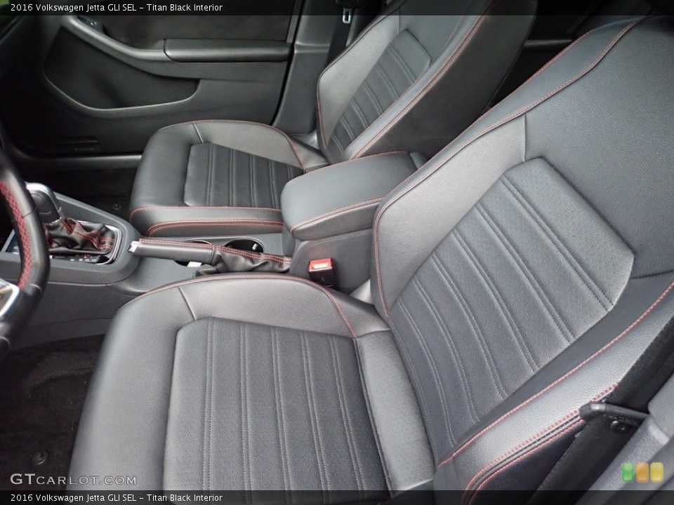 Titan Black Interior Front Seat for the 2016 Volkswagen Jetta GLI SEL #140403545
