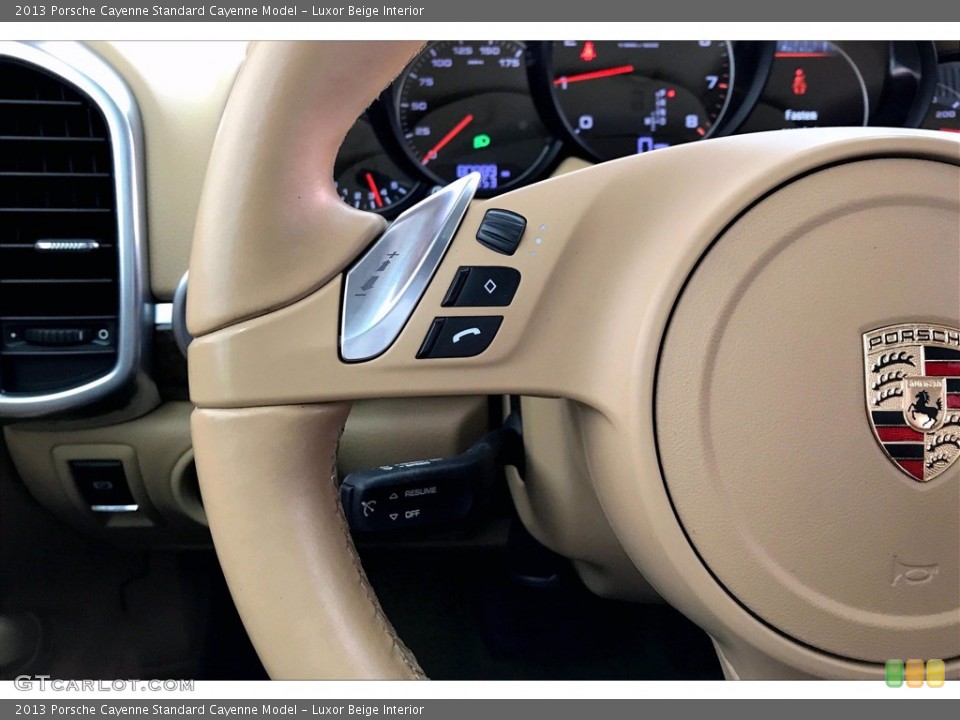 Luxor Beige Interior Steering Wheel for the 2013 Porsche Cayenne  #140404415
