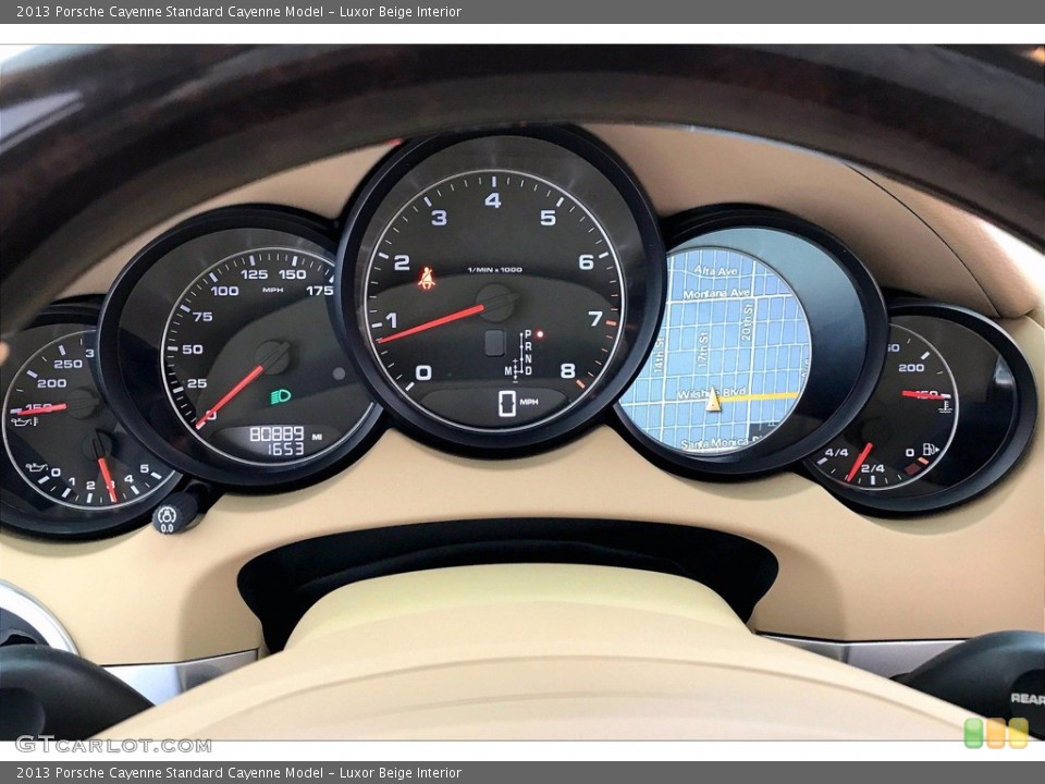 Luxor Beige Interior Gauges for the 2013 Porsche Cayenne  #140404457