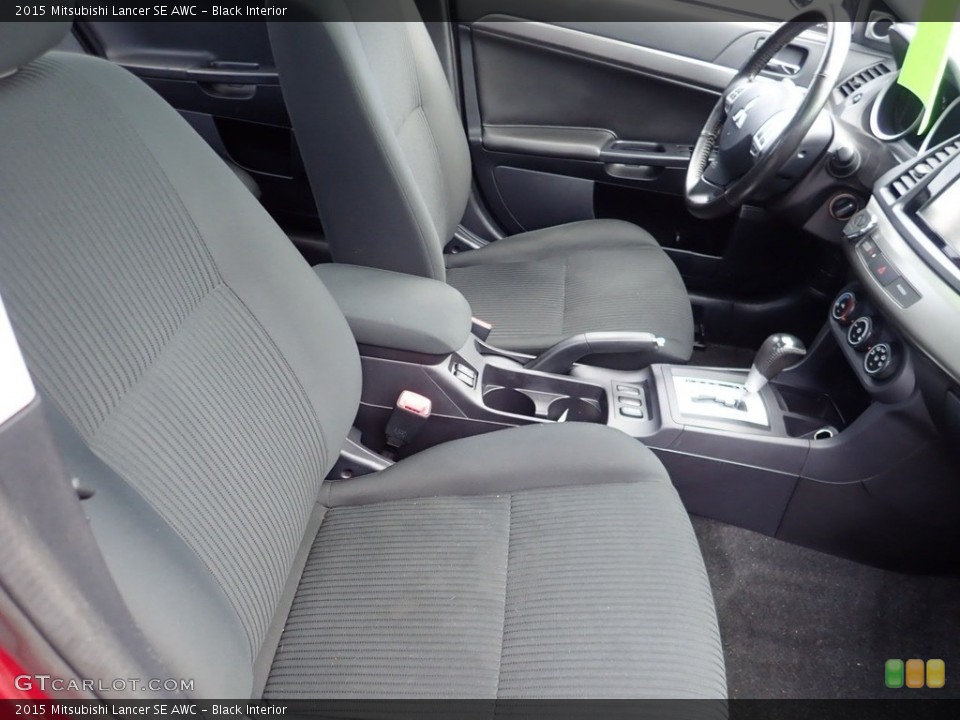 Black Interior Front Seat for the 2015 Mitsubishi Lancer SE AWC #140405384
