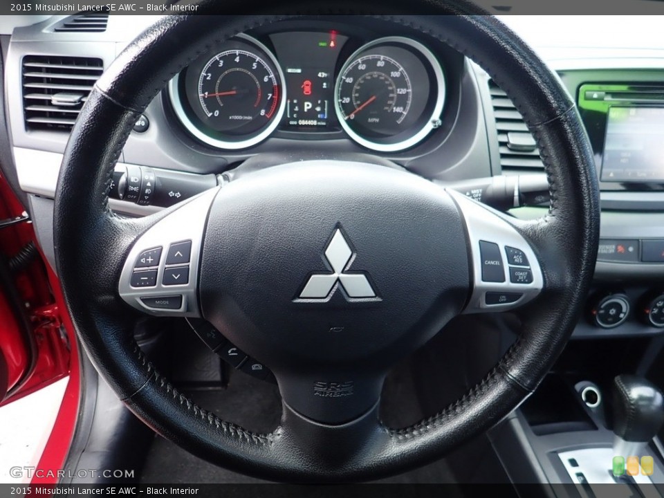 Black Interior Steering Wheel for the 2015 Mitsubishi Lancer SE AWC #140405606
