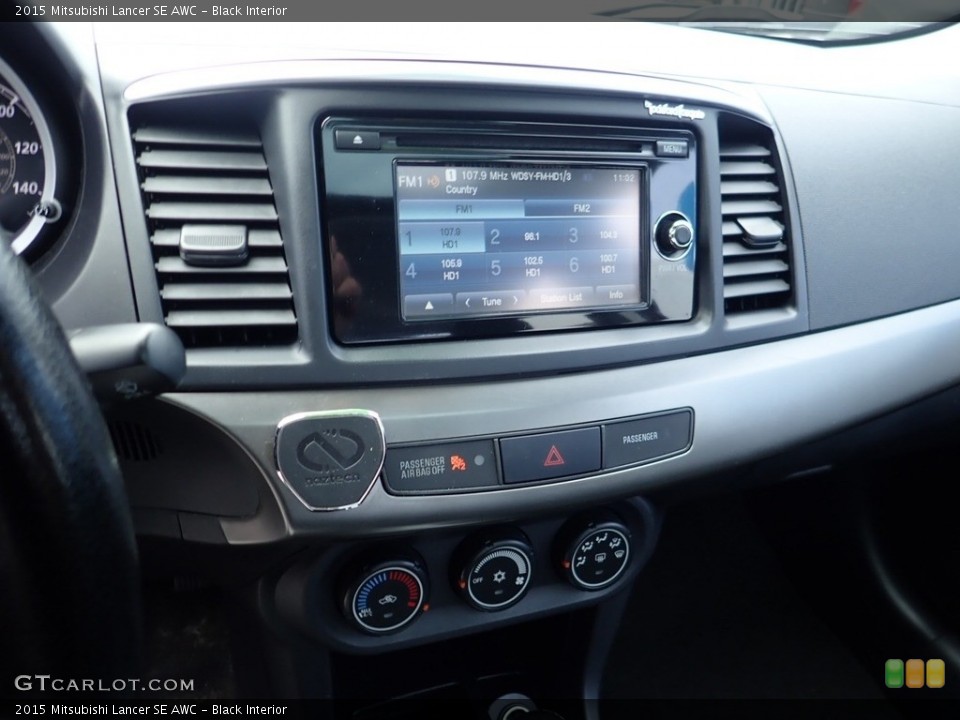 Black Interior Controls for the 2015 Mitsubishi Lancer SE AWC #140405645
