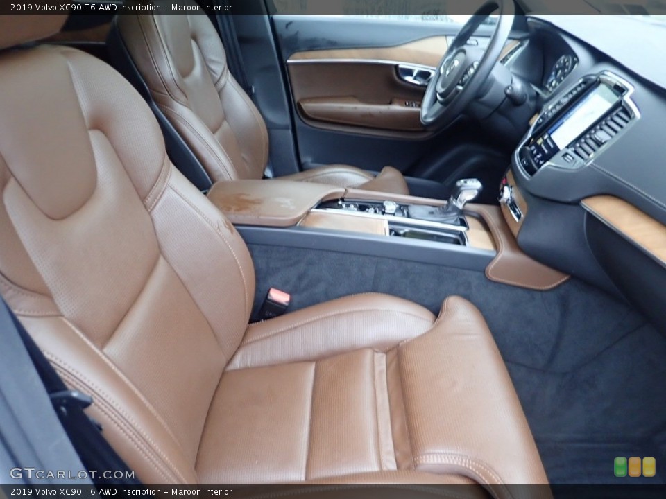Maroon Interior Front Seat for the 2019 Volvo XC90 T6 AWD Inscription #140407013
