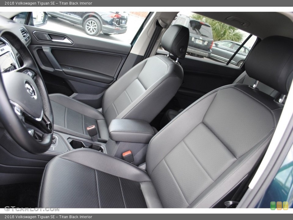 Titan Black Interior Front Seat for the 2018 Volkswagen Tiguan SE #140407097