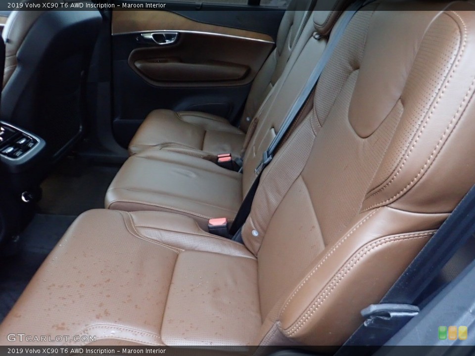 Maroon Interior Rear Seat for the 2019 Volvo XC90 T6 AWD Inscription #140407162