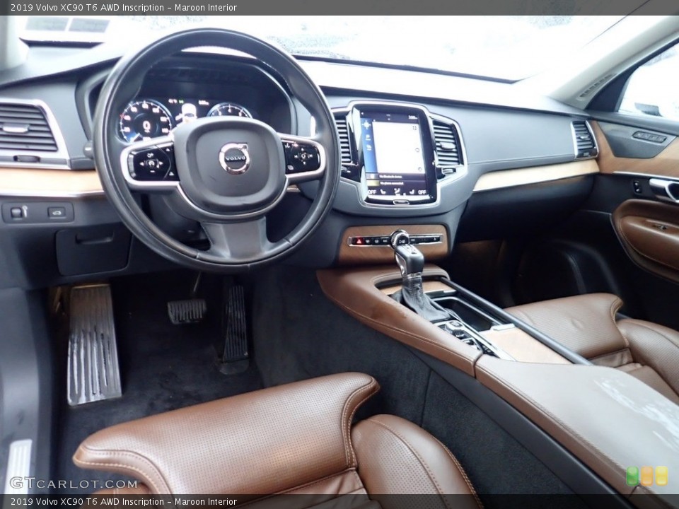 Maroon Interior Photo for the 2019 Volvo XC90 T6 AWD Inscription #140407187