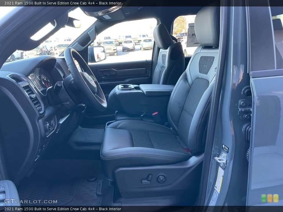 Black Interior Front Seat for the 2021 Ram 1500 Built to Serve Edition Crew Cab 4x4 #140415410