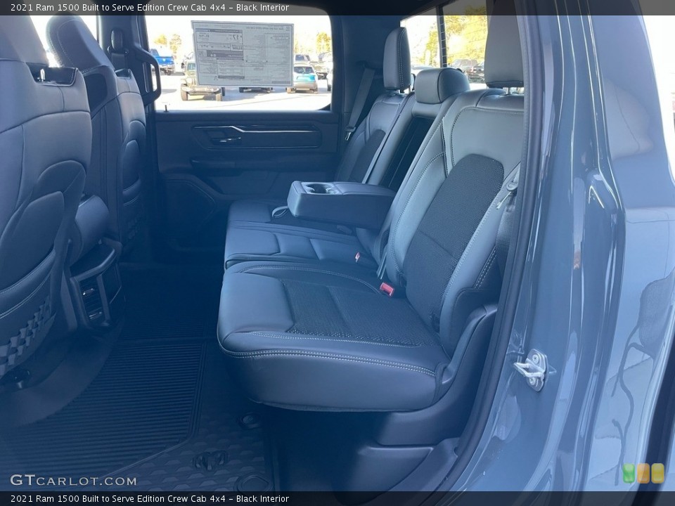 Black Interior Rear Seat for the 2021 Ram 1500 Built to Serve Edition Crew Cab 4x4 #140415506