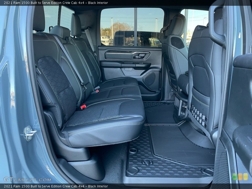 Black Interior Rear Seat for the 2021 Ram 1500 Built to Serve Edition Crew Cab 4x4 #140415560