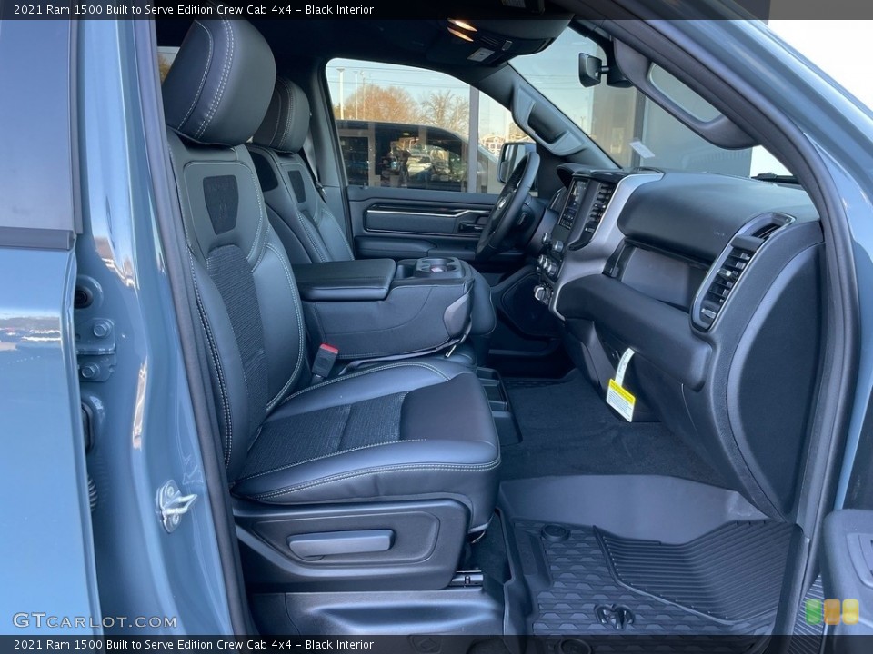 Black Interior Photo for the 2021 Ram 1500 Built to Serve Edition Crew Cab 4x4 #140415588