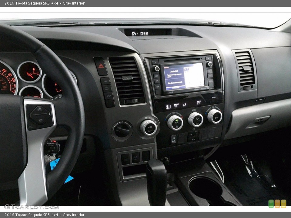 Gray Interior Dashboard for the 2016 Toyota Sequoia SR5 4x4 #140416175