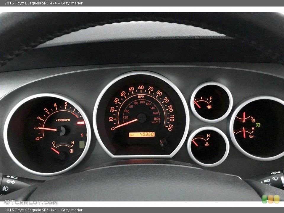Gray Interior Gauges for the 2016 Toyota Sequoia SR5 4x4 #140416520