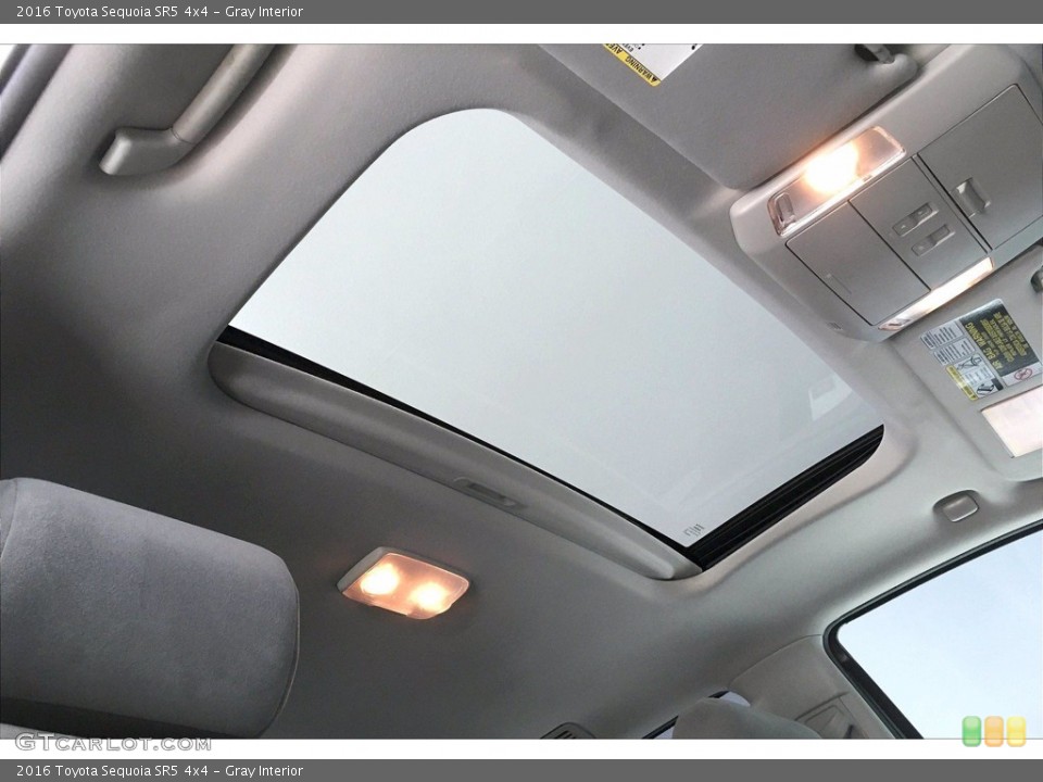 Gray Interior Sunroof for the 2016 Toyota Sequoia SR5 4x4 #140416775