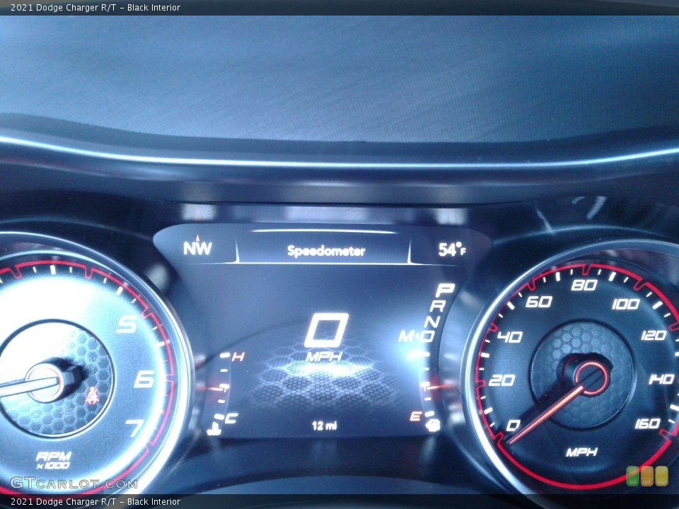 Black Interior Gauges for the 2021 Dodge Charger R/T #140417012