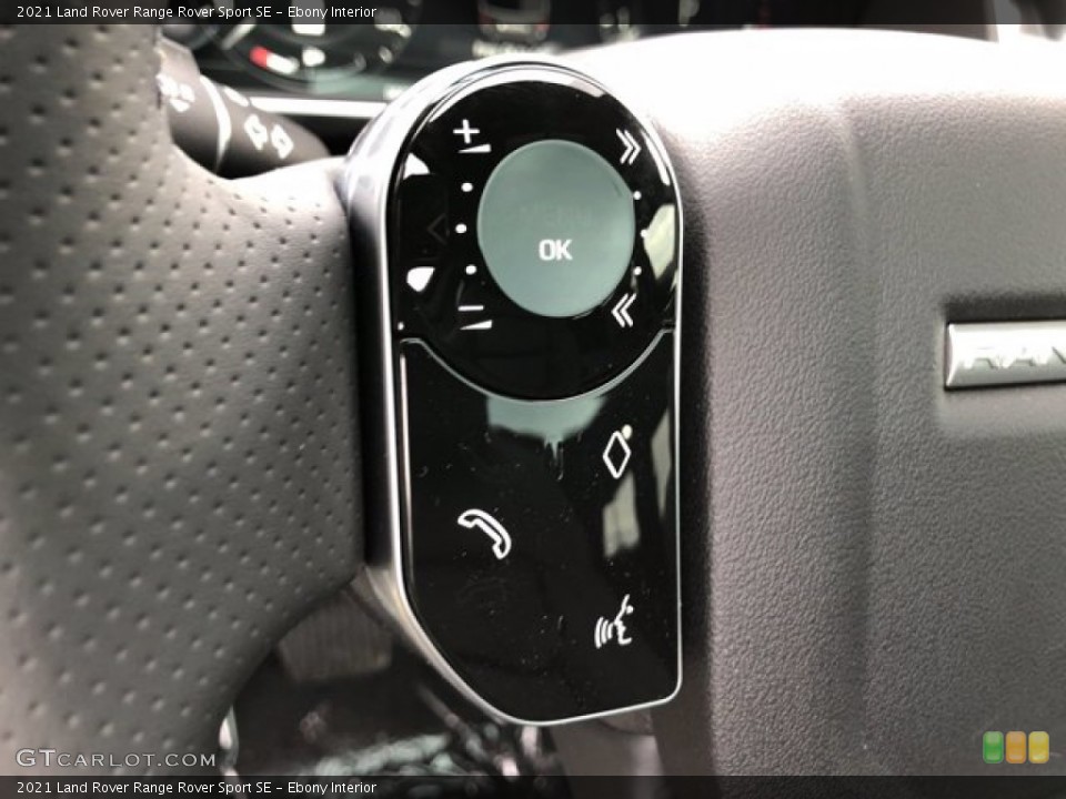Ebony Interior Steering Wheel for the 2021 Land Rover Range Rover Sport SE #140420589