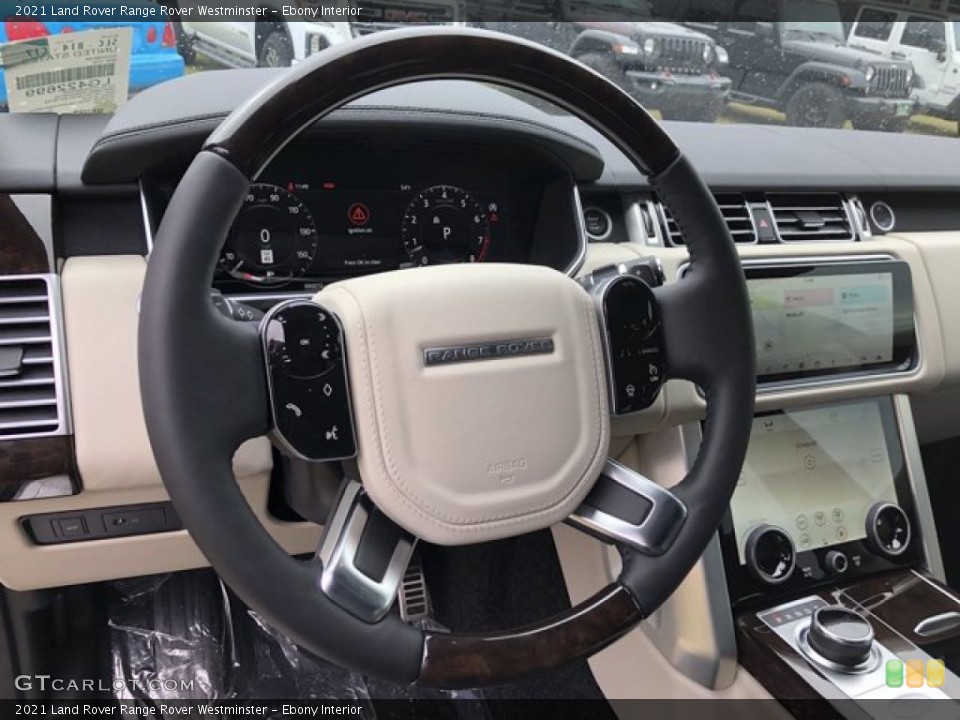 Ebony Interior Steering Wheel for the 2021 Land Rover Range Rover Westminster #140420604
