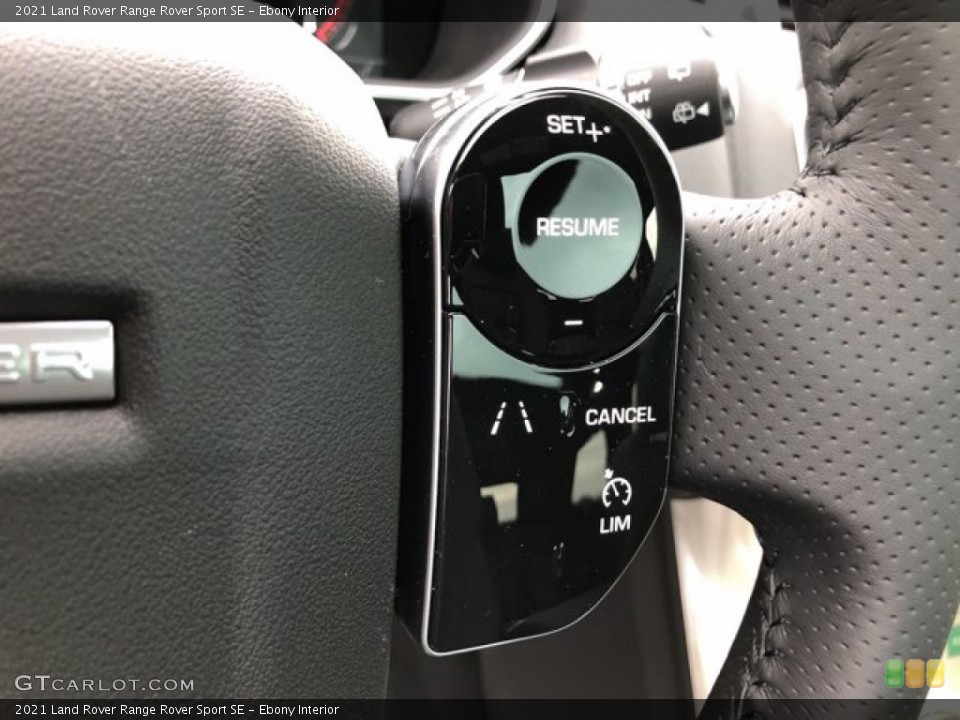 Ebony Interior Steering Wheel for the 2021 Land Rover Range Rover Sport SE #140420613