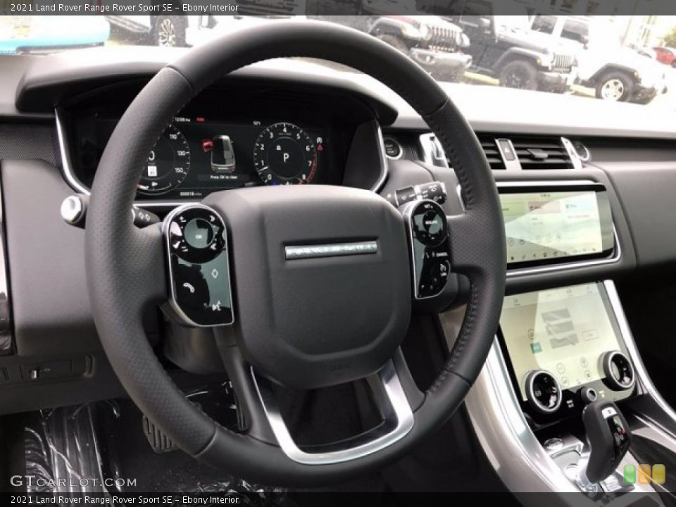 Ebony Interior Steering Wheel for the 2021 Land Rover Range Rover Sport SE #140420633