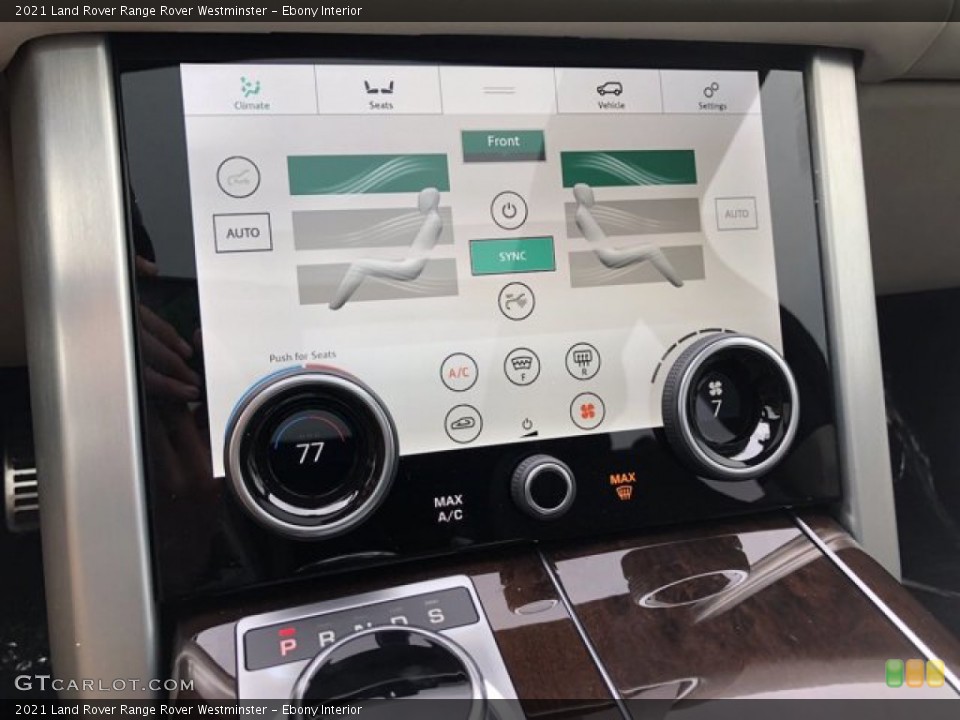 Ebony Interior Controls for the 2021 Land Rover Range Rover Westminster #140420750