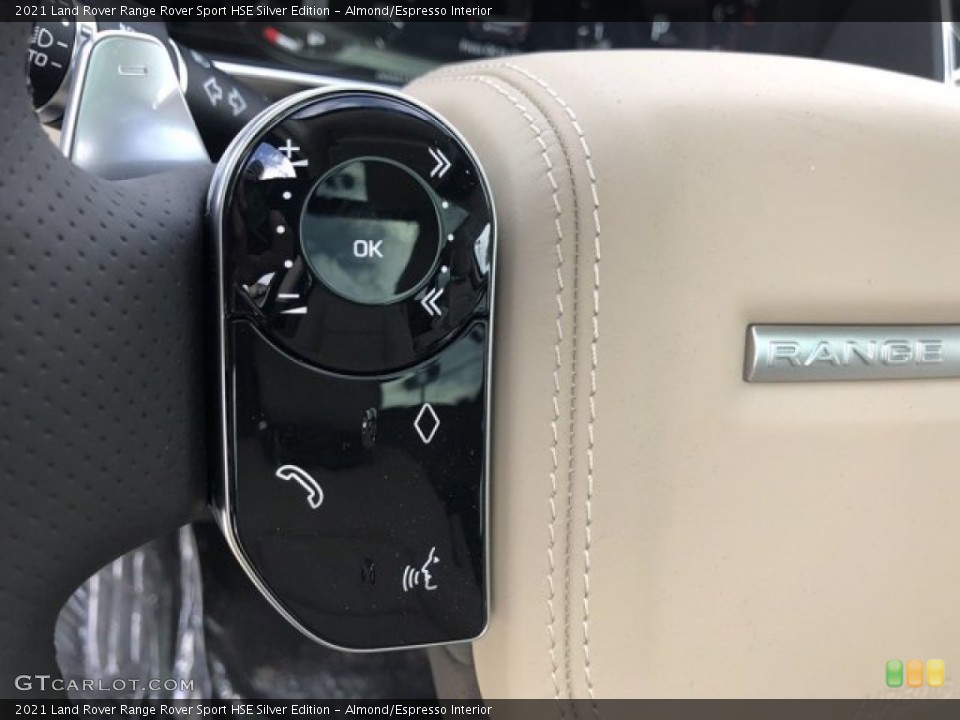Almond/Espresso Interior Steering Wheel for the 2021 Land Rover Range Rover Sport HSE Silver Edition #140421174
