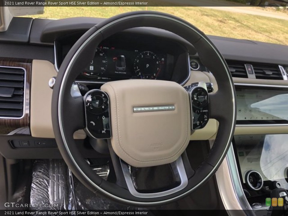 Almond/Espresso Interior Steering Wheel for the 2021 Land Rover Range Rover Sport HSE Silver Edition #140421213