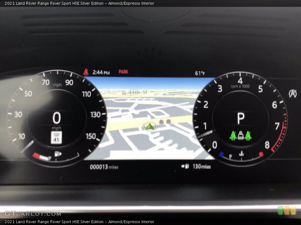 Almond/Espresso Interior Gauges for the 2021 Land Rover Range Rover Sport HSE Silver Edition #140421231