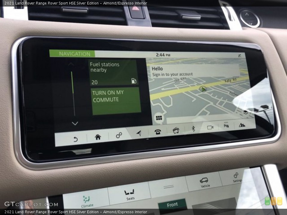 Almond/Espresso Interior Navigation for the 2021 Land Rover Range Rover Sport HSE Silver Edition #140421285